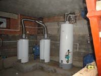 Котельная на базе 2-х газовых котлов и накопительного газового водонагревателя 